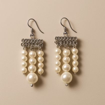 Pearl Cascade Elegance Earrings