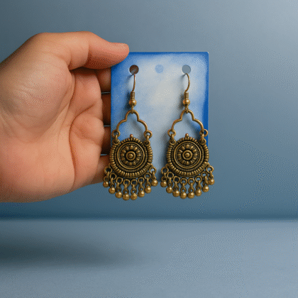 Antique Gold Boho Dangling Earrings